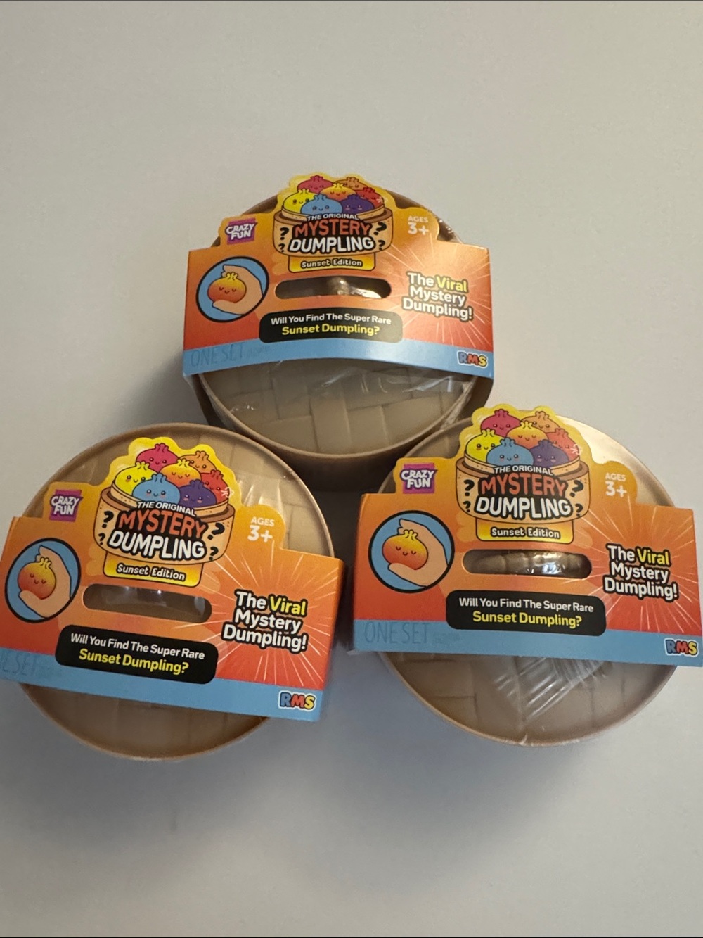 RMS Mystery Dumpling Sunset Edition Blind Box Trio -